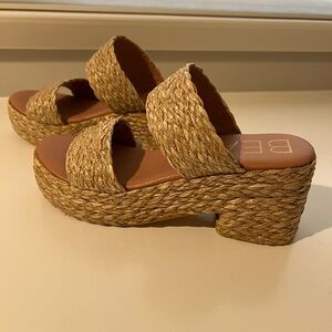 Beach sandals worn once